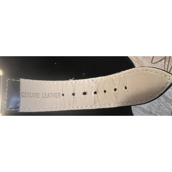 Adrienne Vittadini Womens Rhinestone Calf Hair Cheetah Print Leather Wrist Watch - Picture 11 of 11